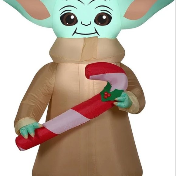 Gemmy Holiday Star Wars Baby Yoda Airblown Inflatable By Gemmy New